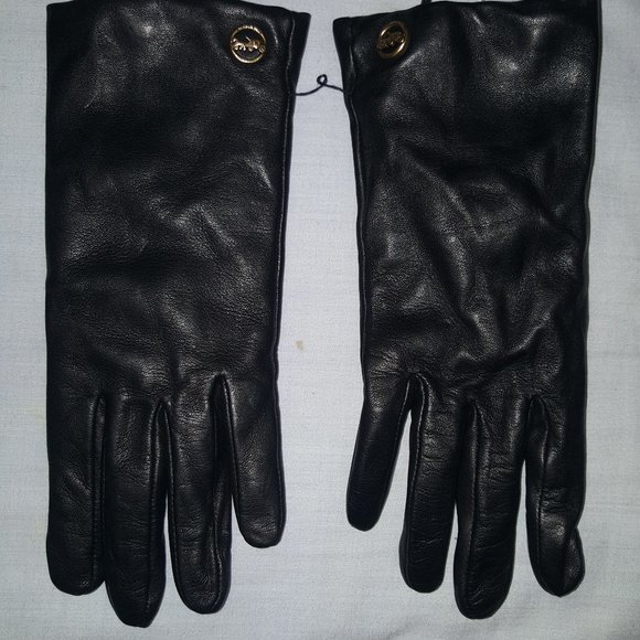 Coach Horse and Carriage Leather Tech Gloves Black - Picture 1 of 2